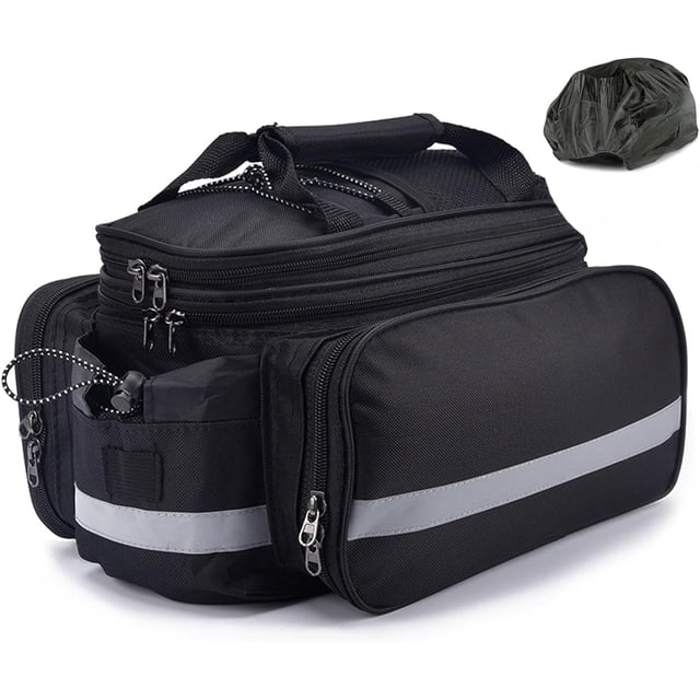 AIGIA Bike Rear Pannier Bag Waterproof 27L Large Capacity Multi-Function Bicycle Rack Rear Carrier Bag Storage Bag