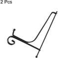 thumbnail image 3 of uxcell Plate Stand for Display, 5 Inch 2Pcs Iron Decorative Plate Holder Metal Easel Folding Display Stand for Photo Picture Frame, Black, 3 of 5