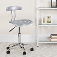 thumbnail image 2 of Pemberly Row Vibrant Computer Office Swivel Chair Seat in Silver and Chrome, 2 of 8