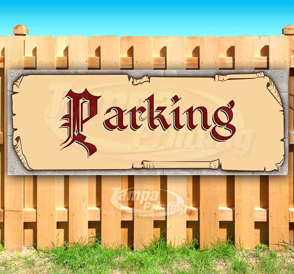 Store Advertising Many Sizes Available Flag, New Parking Red Text 13 oz Heavy Duty Vinyl Banner Sign with Metal Grommets Store Advertising Many Sizes Available Flag, New Parking Red Text 13 oz Heavy Duty Vinyl Banner Sign with Metal Grommets
