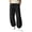 Black, variant on Elastic Waist Jogger Pants for Women Loose Summer Trousers Cuffed Ankle Pant with Pocket Casual Comfortable Breathable Trouser Weekend Lounging