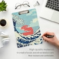 thumbnail image 5 of ZHANZZK Ocean Waves Clipboard Hardboard Wood Nursing Clip Board and Pull for Standard A4 Letter 13x9 inches, 5 of 8