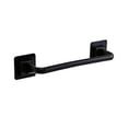 thumbnail image 4 of Lefu Self-Adhesive Towel Rod Storage Rack, Towel Bar Stick on Wall Bath Towel Holder Rail Rack,Black S, 4 of 4