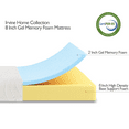 thumbnail image 5 of Irvine Home Collection Full Size 8-Inch, Gel Memory Foam Mattress, Medium Firm Feel, Breathable, Cool Sleep and Pressure Relief, CertiPUR-US Certified, Temperature Balanced, 5 of 9