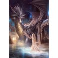 thumbnail image 2 of Cuadros Decorativos Kit de bordado completo de 11 quilates DIY Dragon Girl impreso punto de cruz costura artesanal Tmvgtek embutido en tela, 2 of 9