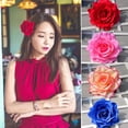 thumbnail image 2 of Large Rose Flower Hairpins/Hair Clips for Women and Girls in 22 Colors, 2 of 27