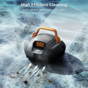 CoasTeering Pool Vacuum Robot, Cordless Pool Cleaner Robot with 100 Mins Runtime, Ideals for Above ground pools
