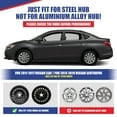 4Pcs/Set 16" Hubcaps Wheel Rims Cover For 2013-2019 NISSAN SENTRA;2011-2017 NISSAN LEAF Compatible With Steel Wheels Snap On Installation PP Material(16-Inch,BLACK MATTE)
