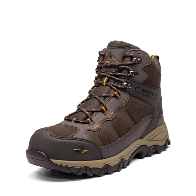 Botas de Trabajo Impermeables con Punta de Acero NORTIV 8 Marrón Talla 11