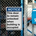 thumbnail image 6 of Occupied Building Unlocked Exit Sign, Industrial Exit Sign 8"x12" UV Resistant for Indoor Outdoor Workplace, 6 of 7