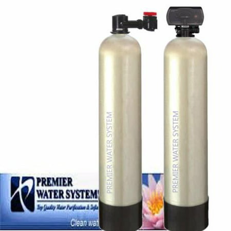 Premier Salt Free Water Softener & Conditioner | 12 GPM | + Whole House Carbon Filtration Backwash (Best Carbon Water Filtration System)