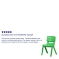 thumbnail image 5 of Flash Furniture 2 Pack Green Plastic Stackable School Chair with 15.5" Seat Height, 5 of 5
