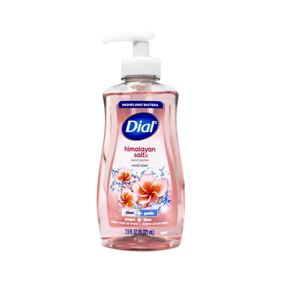 Dial Himalayan Salt Hand Soap Clean Gentle Washes Away Bacteria Pump Bottle 7.5 fl oz