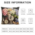 thumbnail image 5 of MLJA Vintage Throw Pillow Covers&nbsp;Purple with Rose Flower Pillows Decorative Pillow Case Animal Butterfly Cushion Cover for Home Sofa, 5 of 5