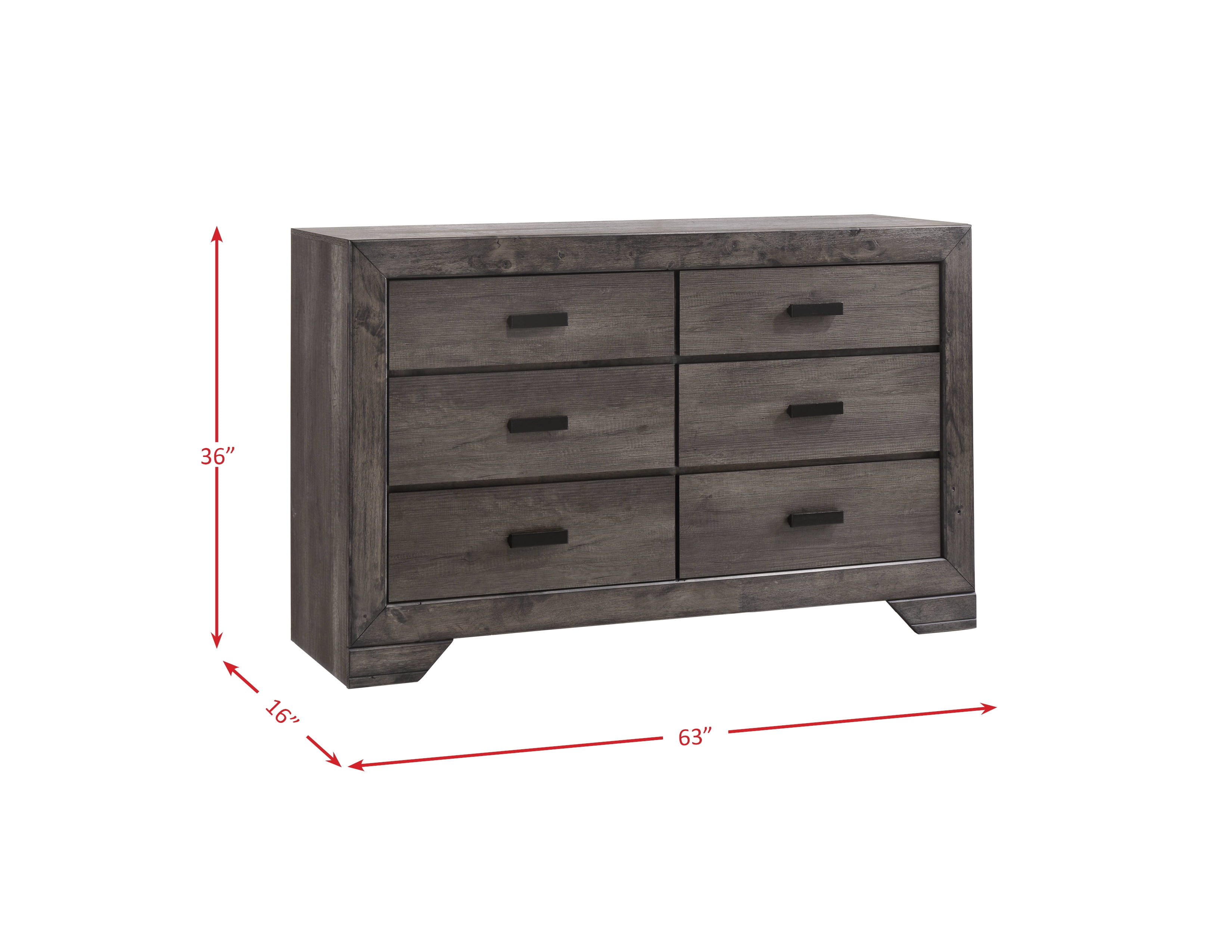 Picket House Furnishings Grayson Dresser - Grey Oak