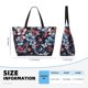 thumbnail image 4 of Fotbe Flowers ad Butterflies Bolsa de Viaje para Playa - Resistente al Agua, Bolsa Tote de Gran Capacidad y Ligera con 7 Bolsillos para Mujeres y Hombres, 4 of 7