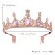thumbnail image 5 of Corona de mujer - Diadema de reina de cristal vintage con peine para novias, bodas, cumpleaños y desfiles, 5 of 8