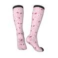 thumbnail image 4 of Fotbe Hand Drawn Strawberry print Women's Men's Novelty Crew Socks Cotton Socks Knee High Socks for Walking,Running,Nurses,Pregnancy, 4 of 9