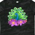 thumbnail image 4 of Inktastic Peacock and Flowers Boys or Girls Toddler T-Shirt, 4 of 5