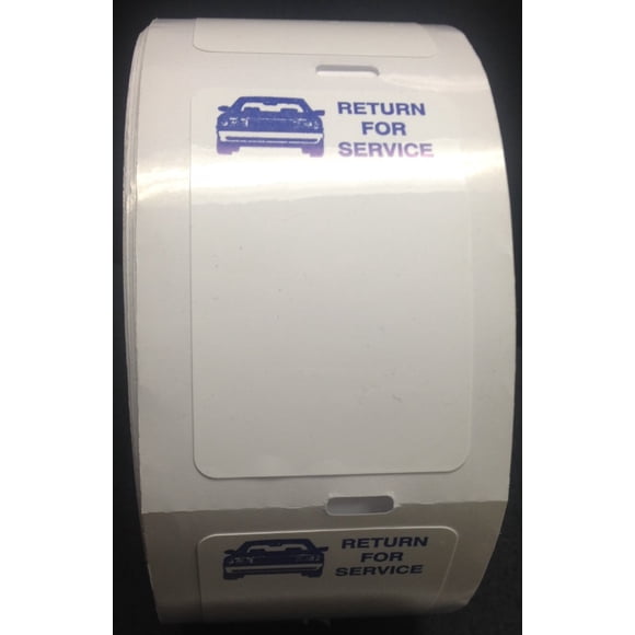 Etiquetas A Plus Static Cling Return for Service White 500