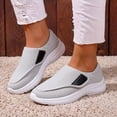 thumbnail image 2 of Rokment Orthopedic Walking Shoes for Women Elderly Plantar Fasciitis with Arch Support Lightweight Confortable Mesh Non Slip Work Tennis Nursing Sneakers Grey Size 8.5, 2 of 5