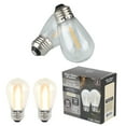 thumbnail image 2 of Better Homes & Gardens S14 0.9W LED Replacement Bulbs for Outdoor Commercial String Lights, Warm White, 2-Pack, 2 of 6