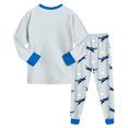 thumbnail image 4 of CAICJ98 Boys Pajamas Cotton Pjs Set Toddler Airplane 2 Piece Long Sleeve Sleepwear (6-7 Years,Light Blue), 4 of 8