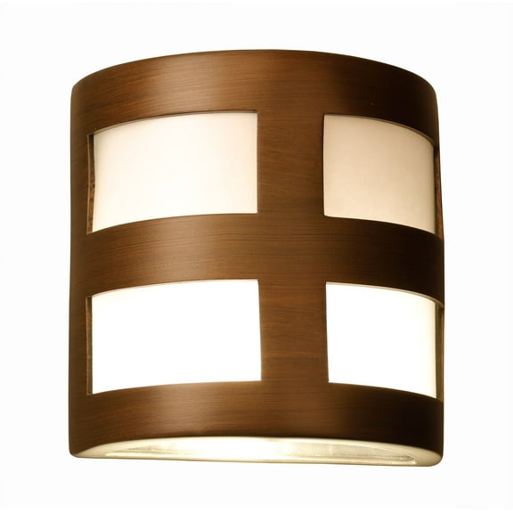 Varien Bay 13" High Outdoor Ceramic Wall Light, Rubbed Bronze Painted Finish, LED Bulb Included