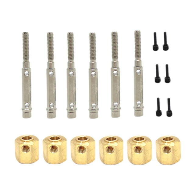 Combinador de hexágonos para ruedas de coche RC, mantenimiento, reparación, accesorios de montaje, repuestos metálicos, adaptador hexagonal, reemplazo 6x6 tiene eje de salida