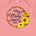 thumbnail image 4 of Inktastic My Mimi Loves Me with Sunflower Wreath Boys or Girls Baby Bodysuit, 4 of 5