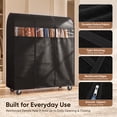 thumbnail image 6 of HOKEEPER Heavy Duty Clothing Rack with Non-woven Fabric Cover 450 lbs Capacity Adjustable Garment Rack, Rolling Metal Clothes Rack with Wheels, Commercial Grade No-Gap Zippered Dust Cover, 6 of 8