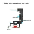 thumbnail image 2 of Charging Port Replacement for iPhone XR -Dock Connector Compatible with iPhone XR 6.1 Microphone Assembly Inch All Carriers with Repair Tools (Red), 2 of 4
