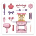 thumbnail image 4 of Pretend Make up Toy 25pcs/set Durable Mini Storage Trolley Cross Body Children‘s Toy Gifts, 4 of 10
