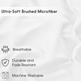 thumbnail image 6 of Qatan Twin Size Microfiber Sheet Set - 3 Piece Bed Sheet Set - Fitted Sheet with 16 Inch Deep Pocket, Flat Sheet, 1 Pillowcase, 6 of 11