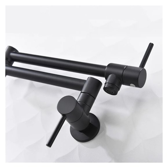 Kitchen Brass Pot Filler Tap, Wall Mounted Foldable Faucet, Single Cold Single Hole Rose Gold Sink Tap ,Built To Last