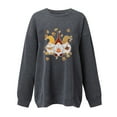 thumbnail image 3 of PATLOLLAV Sweater for Women 2022,Women's Thanksgiving Print Loose Long Sleeve Blouse Round Neck Casual Tops Sweatershirt, 3 of 6