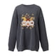 thumbnail image 3 of Sudaderas de Acción de Gracias Para Mujer, Blusa Holgada de Manga Larga Con Estampado A La Moda, Suéter Informal de Cuello Redondo, Tops, Sudadera Odeerbi  ODB122676, 3 of 4