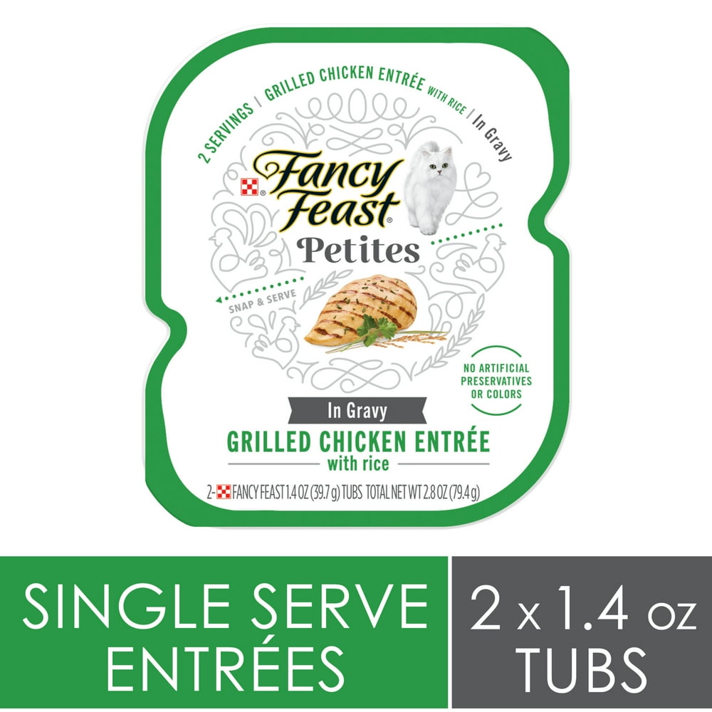 Fancy Feast Petites Gourmet Gravy Wet Cat Food, Petites Grilled Chicken