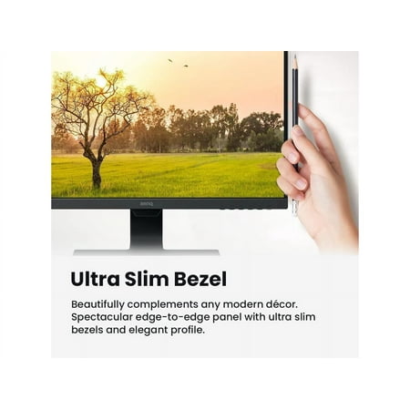 BenQ - GW2480 23.8" IPS LED 1080p Monitor FHD 60Hz Ultra-Slim Bezel with Adaptive Brightness (VGA/HDMI/DP) - Black