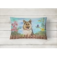 thumbnail image 2 of Carolines Treasures CK1216PW1216 German Shepherd Spring Canvas Fabric Decorative Pillow, 2 of 3