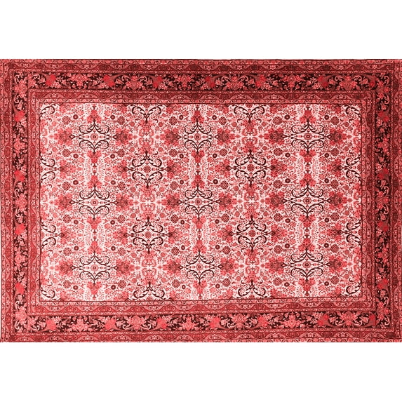 Ahgly Company Indoor Rectangle Persian Red Traditional Area Rugs, 7' x 10'