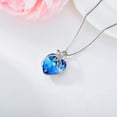 thumbnail image 5 of WINNICACA S925 Sterling Silver Dragonfly Pendant Necklace with Blue Heart Crystal, Fashion Jewelry, Birthday Anniversary Mothers Day Valentines Day Gifts for Women, 5 of 7