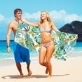 thumbnail image 6 of HBBKVI Tropical Beach Towel 30" × 60", Colorful Bath Towels for Beach Travel Camping Picnic, Large Super Absorbent Quick Dry Sand Free Towels, 6 of 7