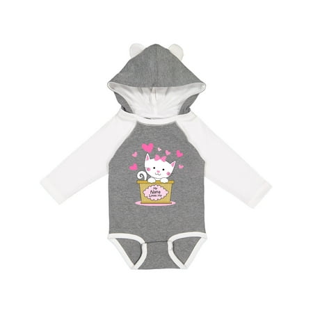 

Inktastic Kitty Nana Loves Me Gift Baby Girl Long Sleeve Bodysuit