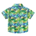 thumbnail image 3 of ATOGUTA Boys' Tops, Tees & Shirts Short Sleeve Button Down Shirt Summer Beach Shirts for Kids Green, Sizes 6M-6T, 3 of 3
