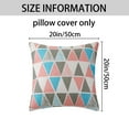 thumbnail image 5 of Unique Bargains Geometric Pillow Covers Linen Decorative Cushion Cases Colorful 20" x 20", 5 of 6
