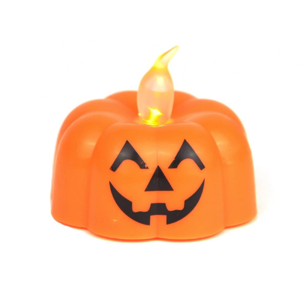 3 Pieces Halloween Flameless LED Candles Battery Operated Wax Candles Flameless Candles for