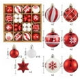 thumbnail image 3 of Shatterproof Christmas Ball Ornaments Red and White Glittering Baubles Set, Christmas Tree Hanging Balls for Xmas Tree Decorations Wreaths Garlands Home Holiday Wedding Party Decor, 3 of 4