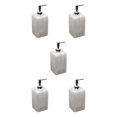 thumbnail image 1 of kurtrusly Practical Pump Bottle Shampoo Dispenser for Home Kitchen White 500ml 5Set, 1 of 6