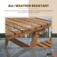 thumbnail image 4 of 3Pcs Folding Wooden Bistro Set Dining Indoor Outdoor Furniture BBQ Picnic Party, 4 of 10